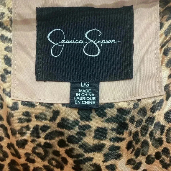 🆕Jessica Simpson Blush Sherpa-Trim Anorak Long Jacket L🆕 - Picture 13 of 16